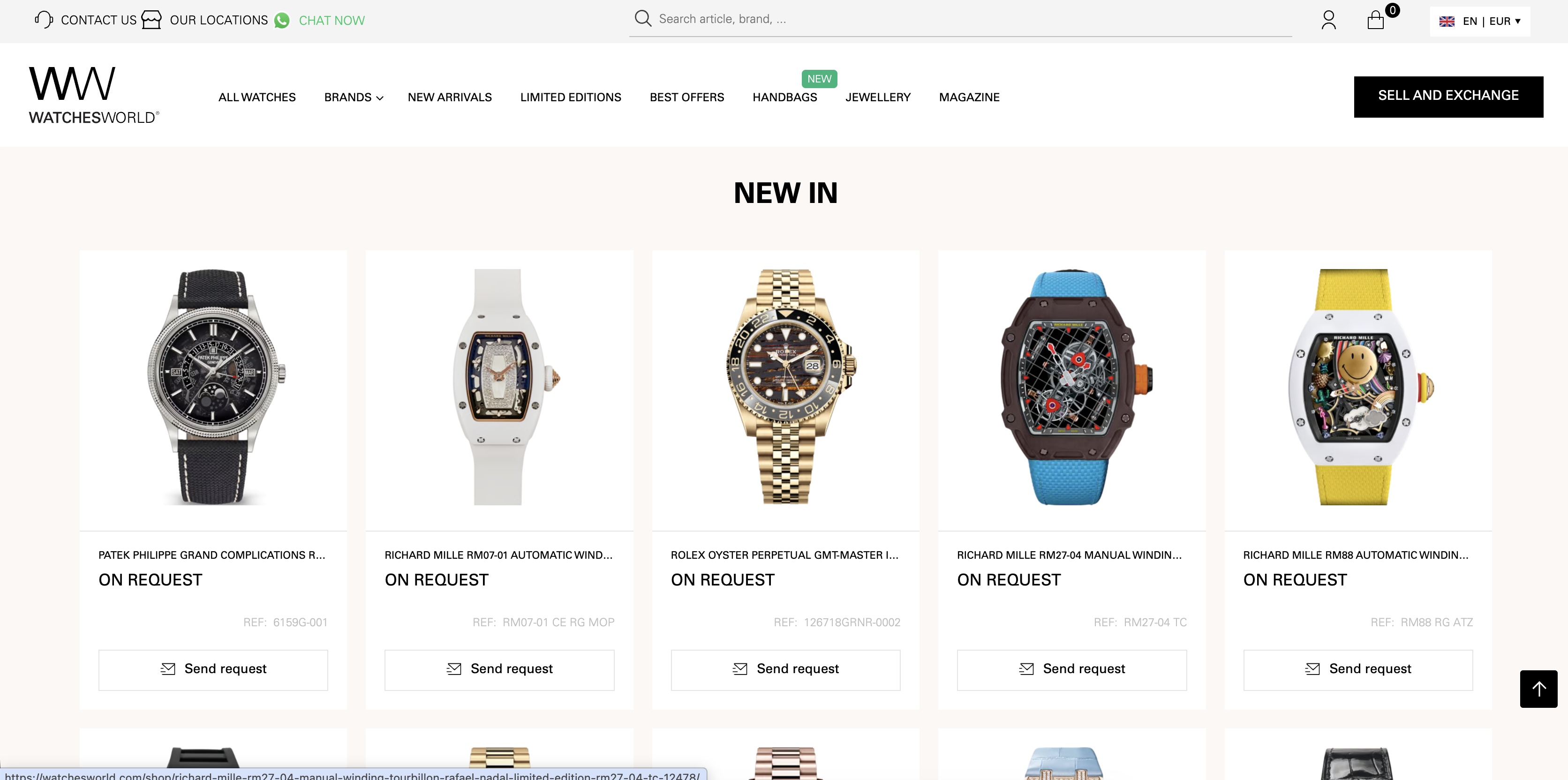 Watches World — Full-Stack WordPress Engineer project screenshot