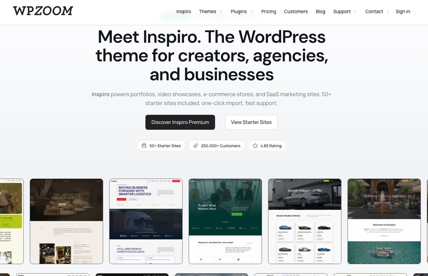 WPZOOM Holding B.V. — WordPress Theme Developer project screenshot