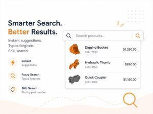 Custom WooCommerce search autocomplete with instant product suggestions and fuzzy search